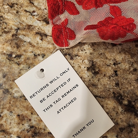 For Love And Lemons Red Floral Lace Dress XS NEW WITH TAGS - Picture 10 of 10